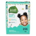 Seventh Generation Free and Clear Baby Wipes - Peel and Reseal Top, 256 Count [Case of 3] - 2