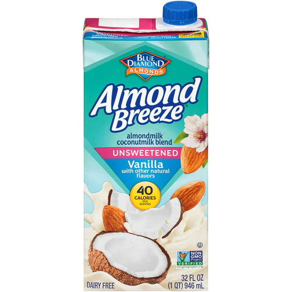 Almond Breeze Almond Coconut Blend, Vanilla Unsweetened (12 Pack) - 1