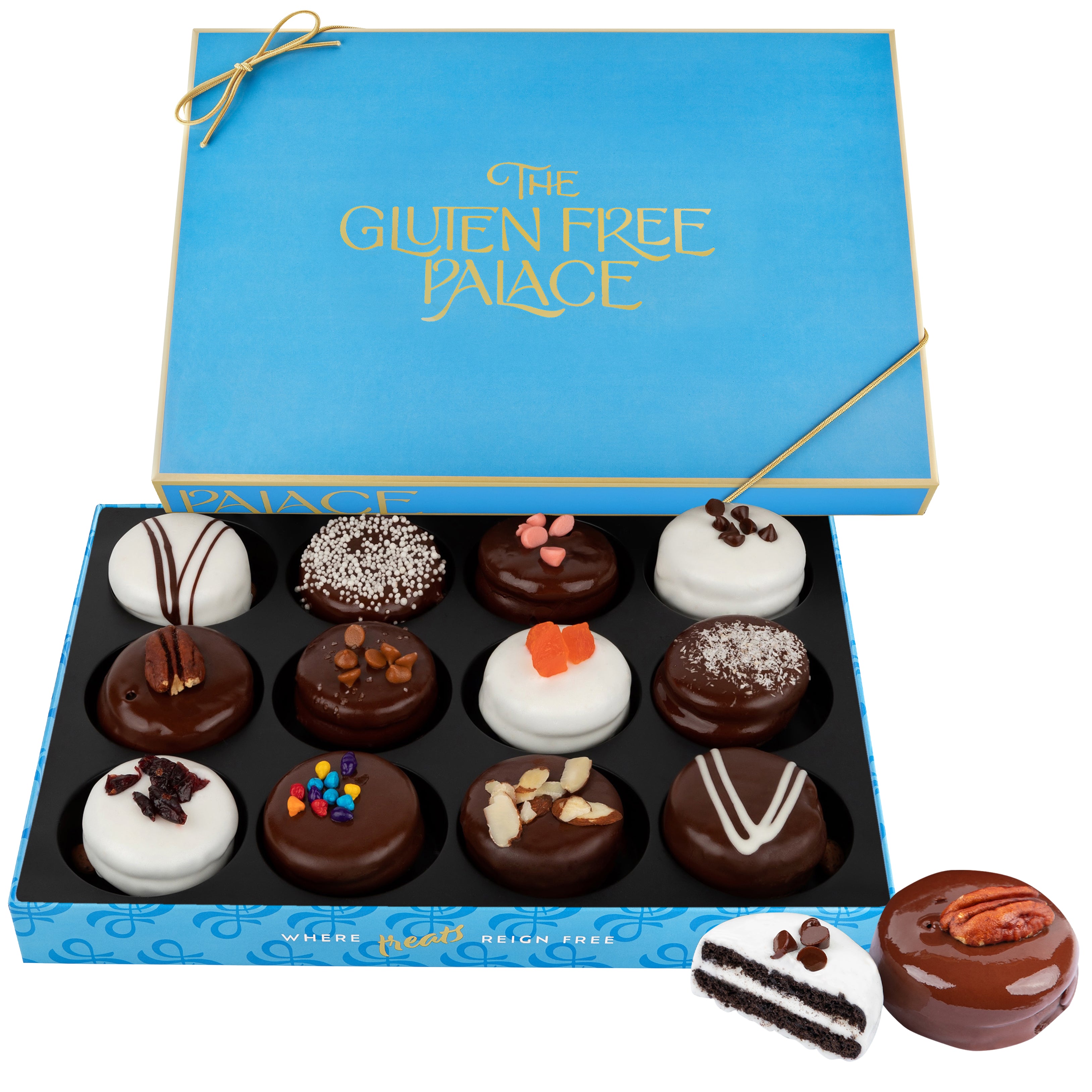 Gluten Free Chocolate Covered Cookies Gift Basket- 12 count ...