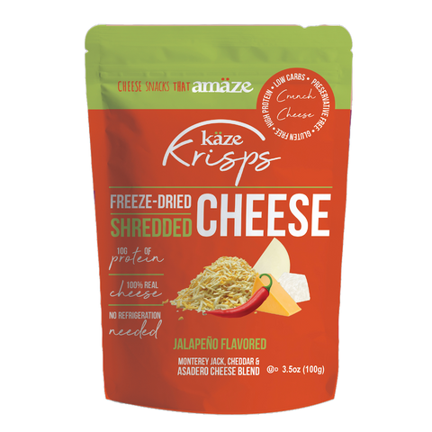 Kaze Krisps- Jalapeno- Freeze Dried Shredded Cheese