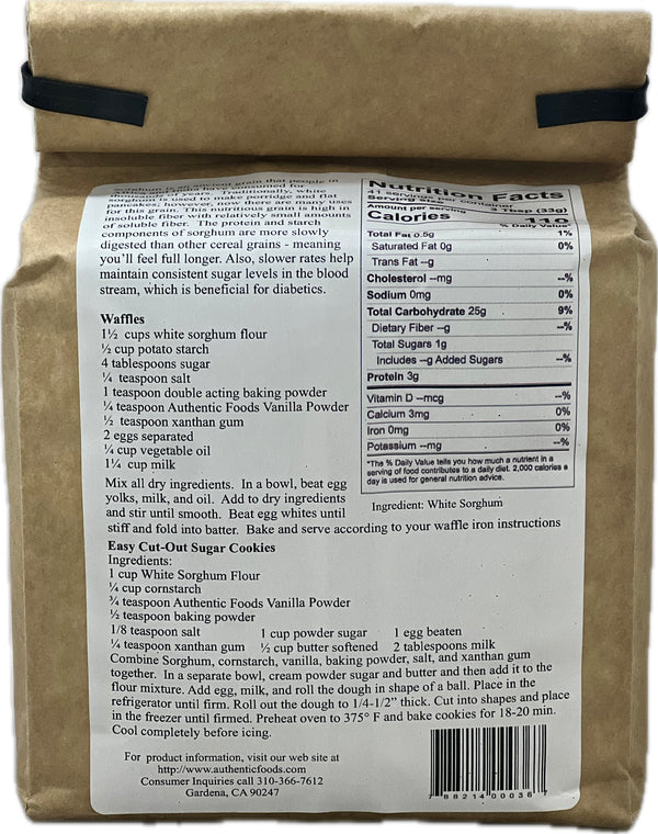 Authentic Foods Sorghum Flour, Superfine - 2