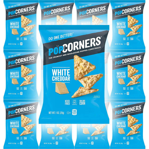 Popcorners, White Cheddar, Snack Bag (40 Bags) - 1
