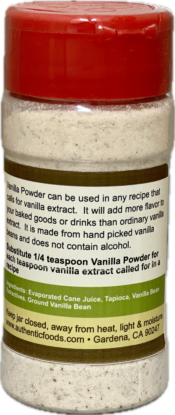 Authentic Foods Vanilla Powder - 6 Pack - 2