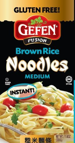 Gefen Fusion Pasta, Instant Noodles, Medium, 11.6 Oz (12 Pack)