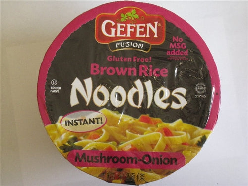 Gefen Brown Rice Noodle Bowl, Mushroom Onion - 3