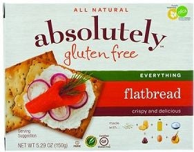 Absolutely Gluten Free Flatbreads, Everything (Case of 12)