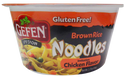 Gefen Brown Rice Noodle Bowl, Chicken Flavor - 1
