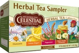 Celestial Seasonings Herbal Tea Sampler (6 Boxes) - 1