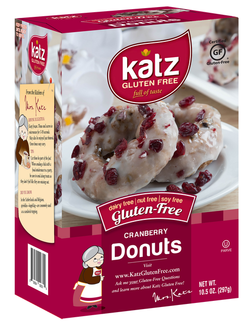 Katz Gluten Free Cranberry Donuts, 10.5 Oz