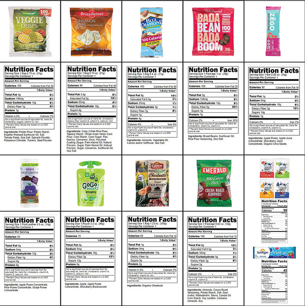 Calories Box Snack Attack - LOW CALORIE and Gluten Free Snack Box (40 Count ...