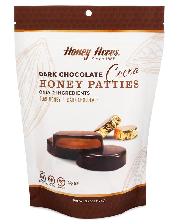 Honey Acres Honey Patties, Dark Chocolate Cocoa, Chocolate Truffles - 1