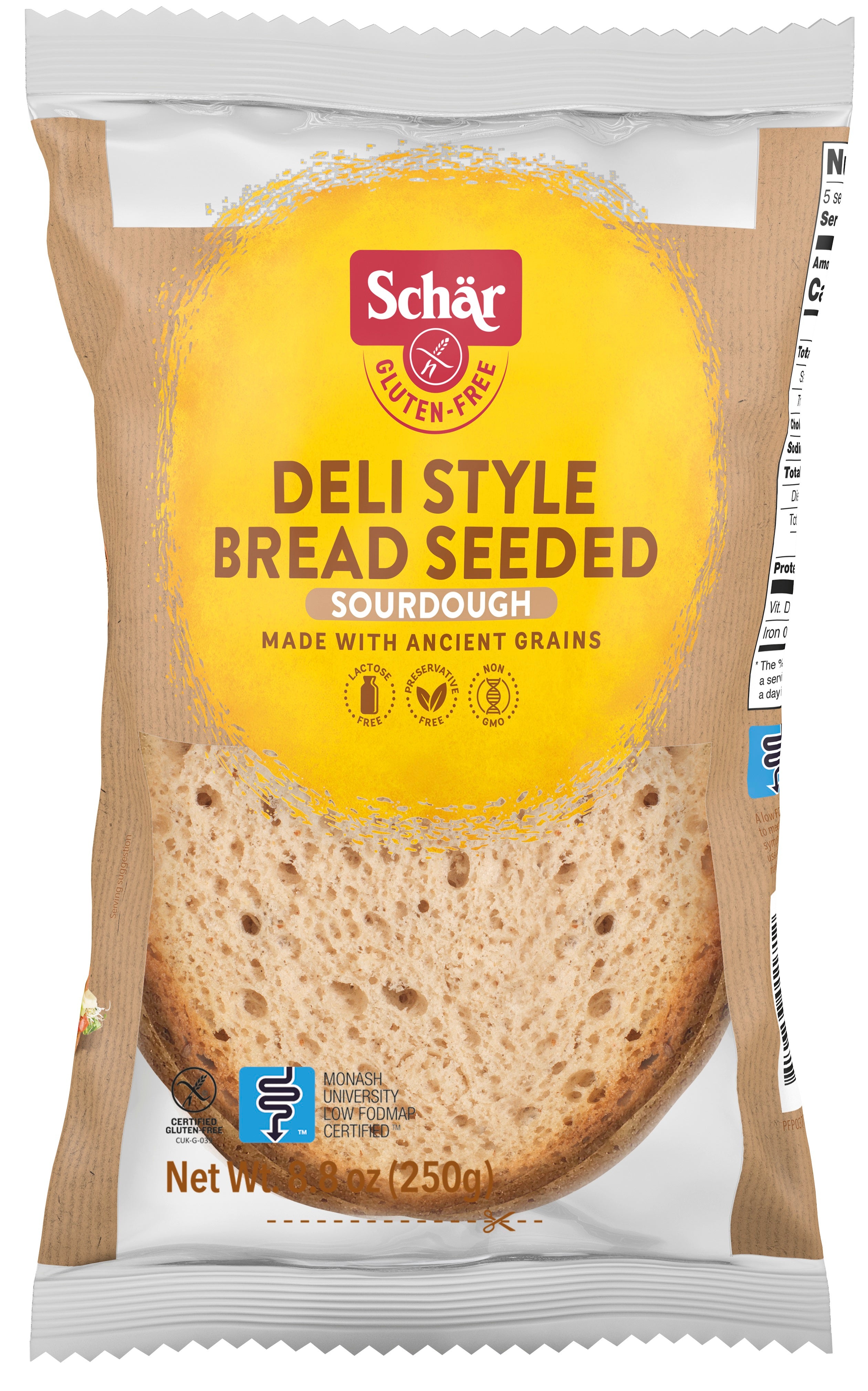 Buy Schar Gluten Free Deli Style Seeded Bread at