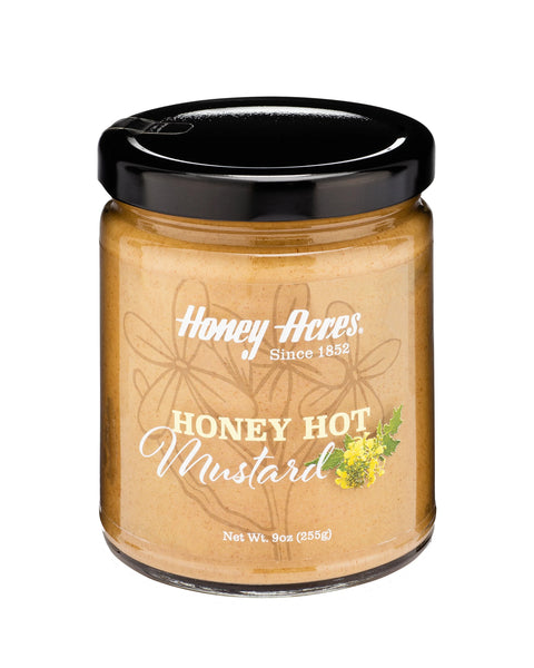 Honey Acres Honey Mustard, Hot, 6.5 Oz Jar