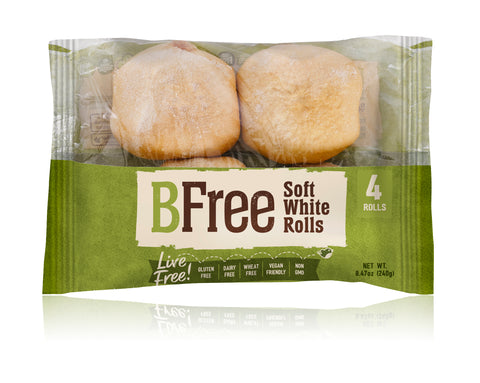 BFree Gluten Free Soft White Rolls, 8.47 Oz [3 Pack] 