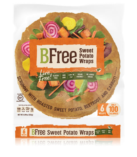 BFree Gluten Free Sweet Potato Wraps, 8.89 Oz [3 Pack] 