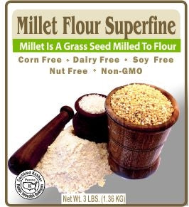 Authentic Foods Superfine Millet Flour, 3 lbs