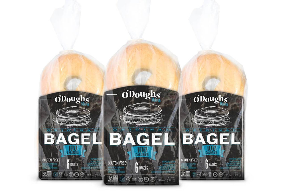 O'Doughs Thins Gluten Free Bagels Original, 100 Cal Bagels Presliced