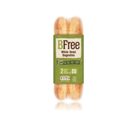 Bfree Foods Gluten Free White Demi Baguettes - 2 Parbaked Baguettes per pack