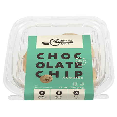 GlutenFreePalace.com Mini Pack Cookies, Chocolate Chip Cookies (2 Pack)