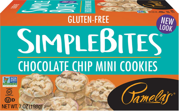 Pamela's SimpleBites Mini Cookies, Chocolate Chip - 1