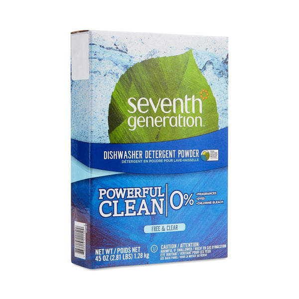 Seventh Generation Dishwashing Detergent Powder, Free & Clear, 45 Oz - 1