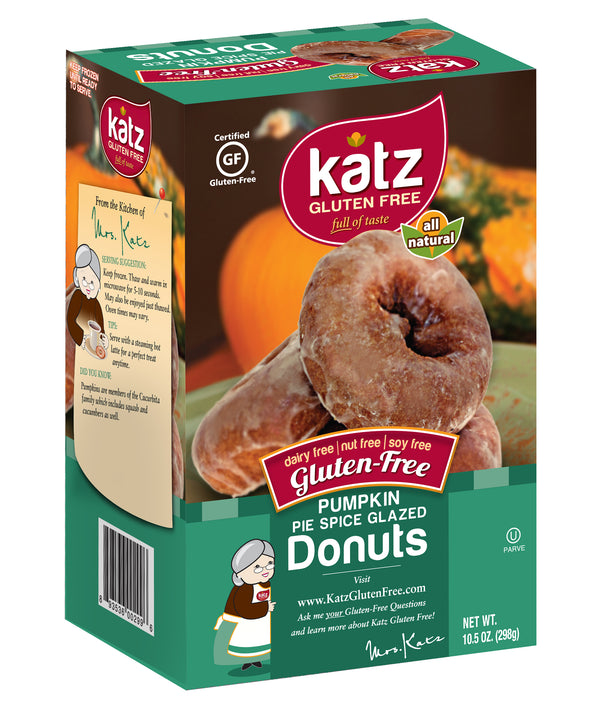 Katz Gluten Free Pumpkin Pie Spice Glazed Donuts - 1