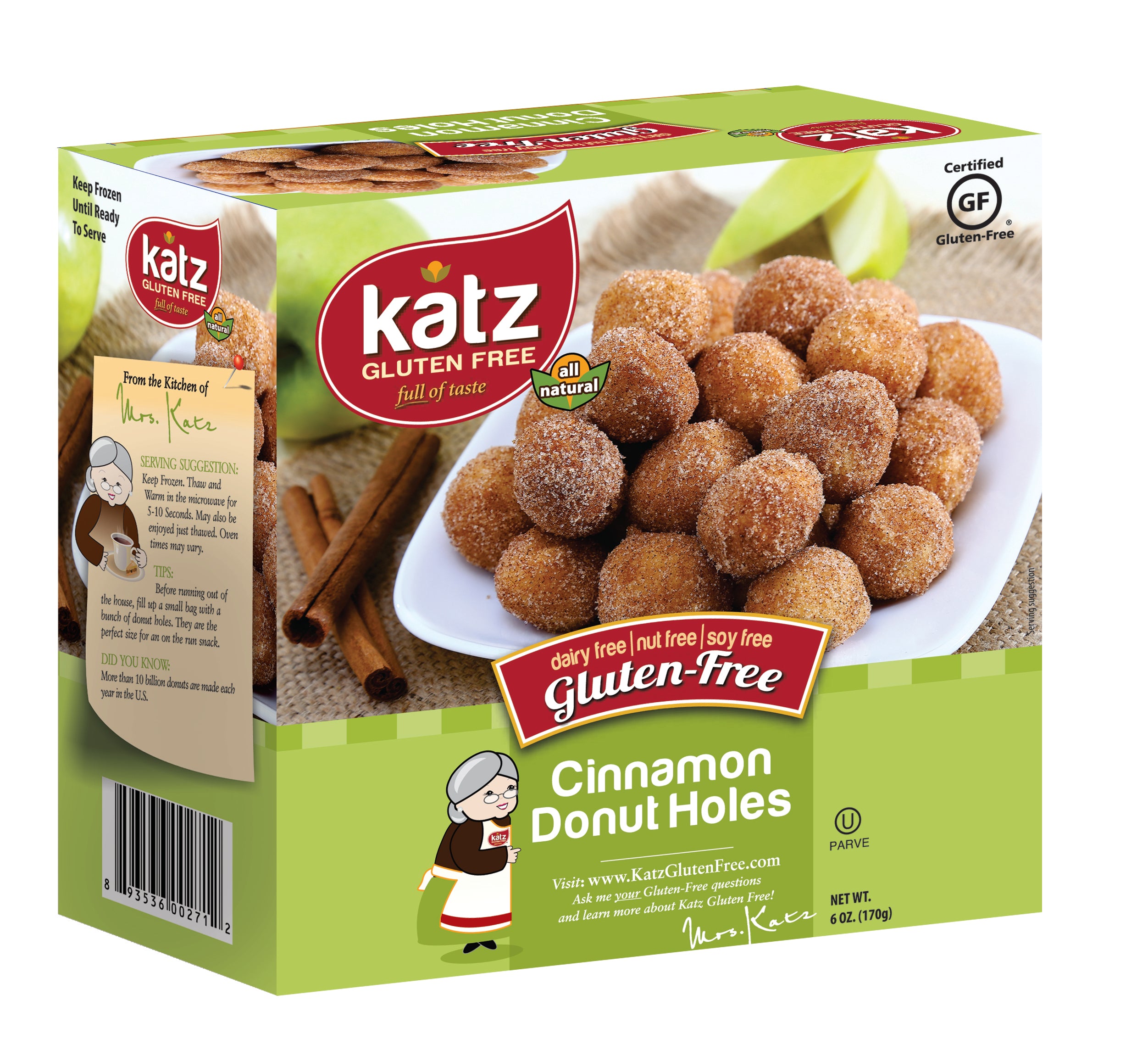 Katz Gluten Free Cinnamon Donut Holes GlutenFreePalace Katz Gluten Free Cinnamon Donut Holes GlutenFreePalace