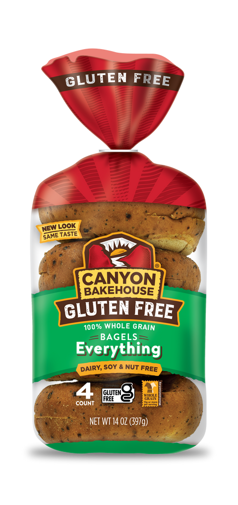 Canyon Bakehouse Gluten Free Everything Bagels, 14 Oz