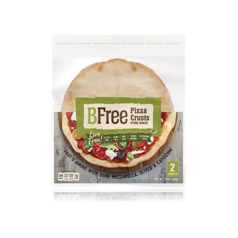Bfree Foods Gluten Free Keto Friendly Stone Baked Pizza Crust, Includes 2 Pizza Bases, 12.6 Oz