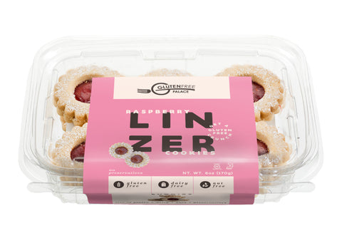 GlutenFreePalace.com Raspberry Linzer Cookies