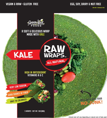 Raw Wraps, Kale [Case of 6]