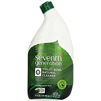 Seventh Generation Toilet Bowl Natural Cleaner, Emerald Cypress & Fir Scent, 32oz Bottle (4 Bottles per Case) - 1
